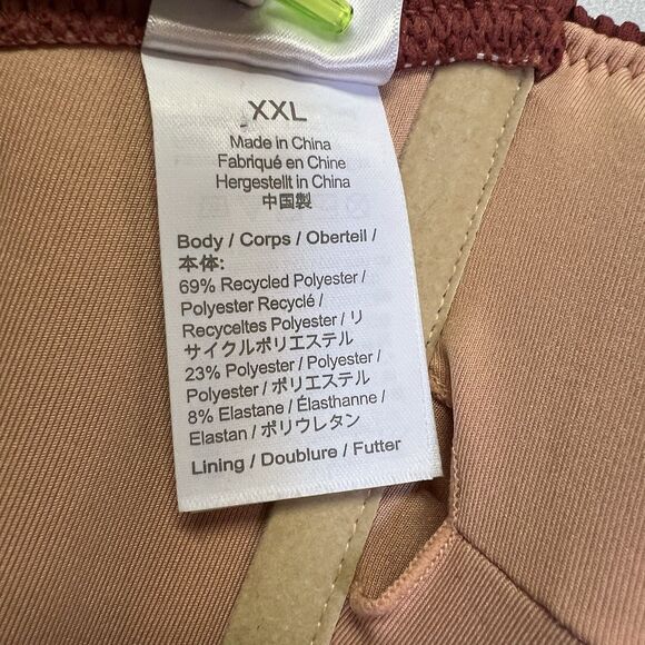 NWT J. Crew Rust Brown Scrunchie Sweetheart Bikini Top Size 2XL XXL Beach Resort - Picture 7 of 16